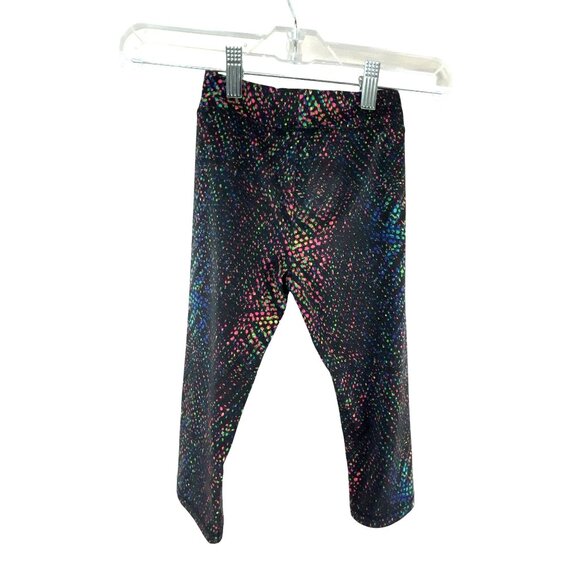 Adidas Girls Dot Print Capri Pants Leggings Size 6 Multicolor Athletic Casual - Picture 3 of 7
